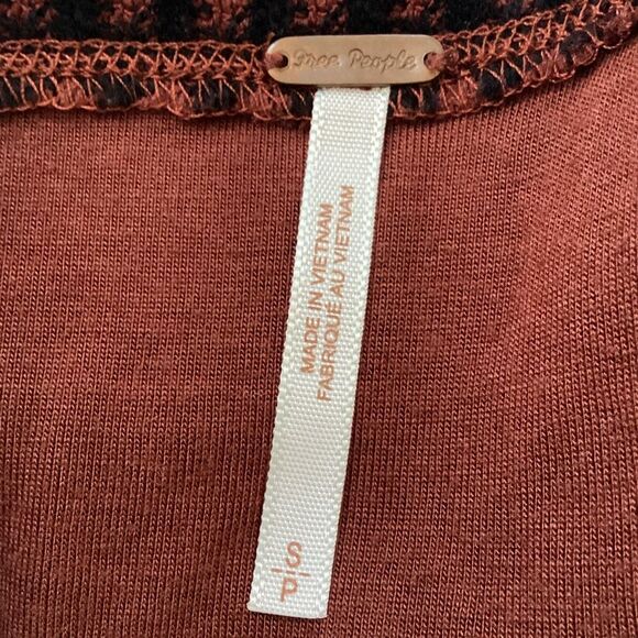 Free People Cozy Day Flounce Knit Mini Dress Women’s Small - Picture 7 of 9